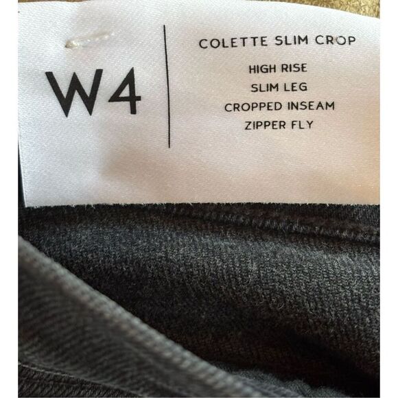 3X1 New York W4 COLETTE SLIM CROP JEAN in TAR BLACK NWT Size 30 - Picture 10 of 10